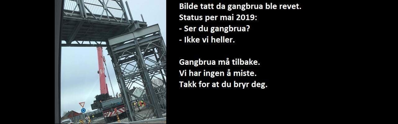Få gangbrua tilbake på Hunstadmoen i Bodø Få gangbrua tilbake på Hunstadmoen i Bodø